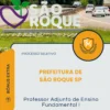 Apostila Professor Adjunto de Ensino Fundamental I Prefeitura de São Roque SP 2026
