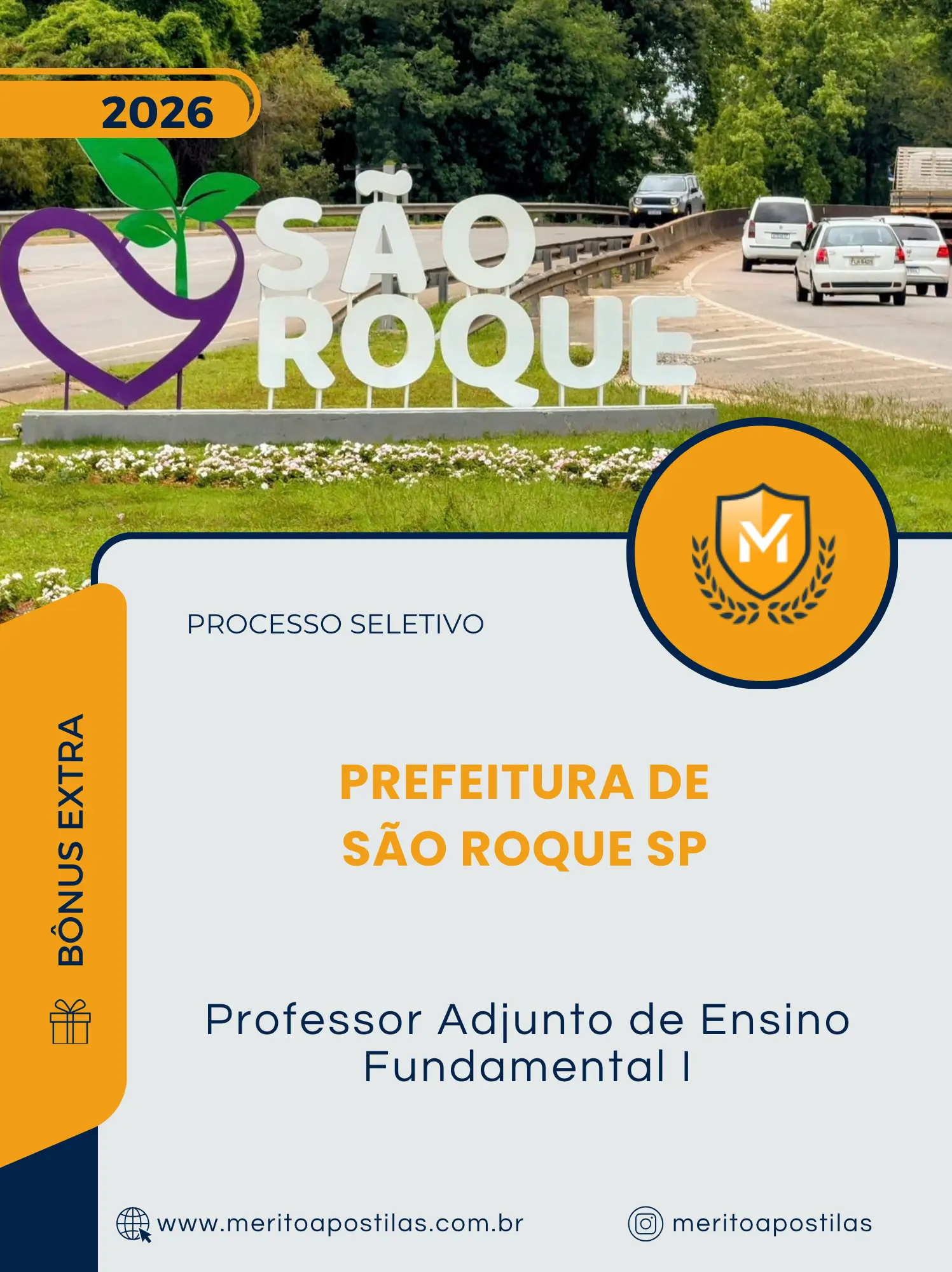 Apostila Professor Adjunto de Ensino Fundamental I Prefeitura de São Roque SP 2026