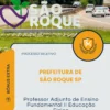 Apostila Professor Adjunto de Ensino Fundamental II Educação Física Prefeitura de São Roque SP 2026