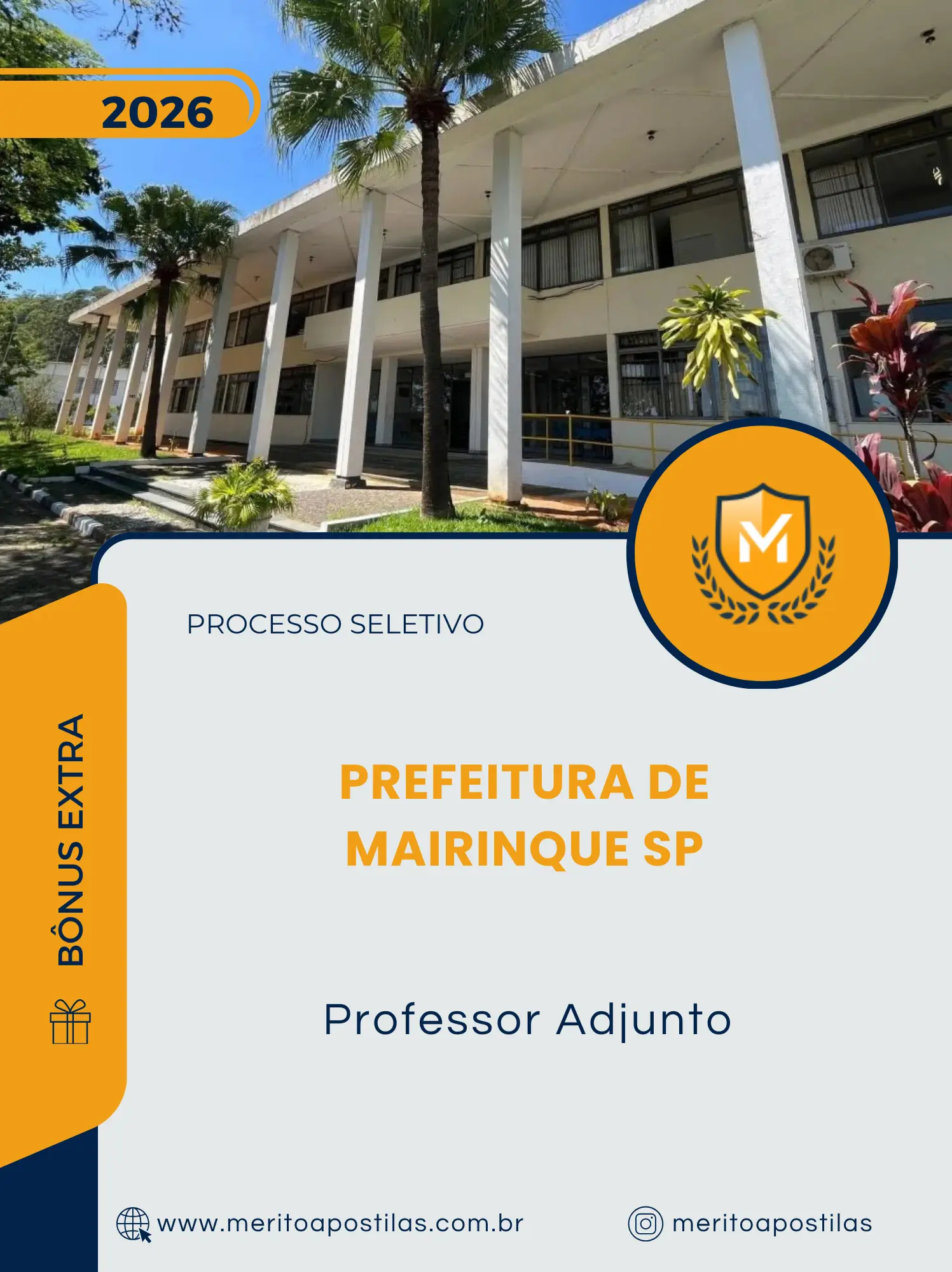Apostila Professor Adjunto Prefeitura de Mairinque SP 2026