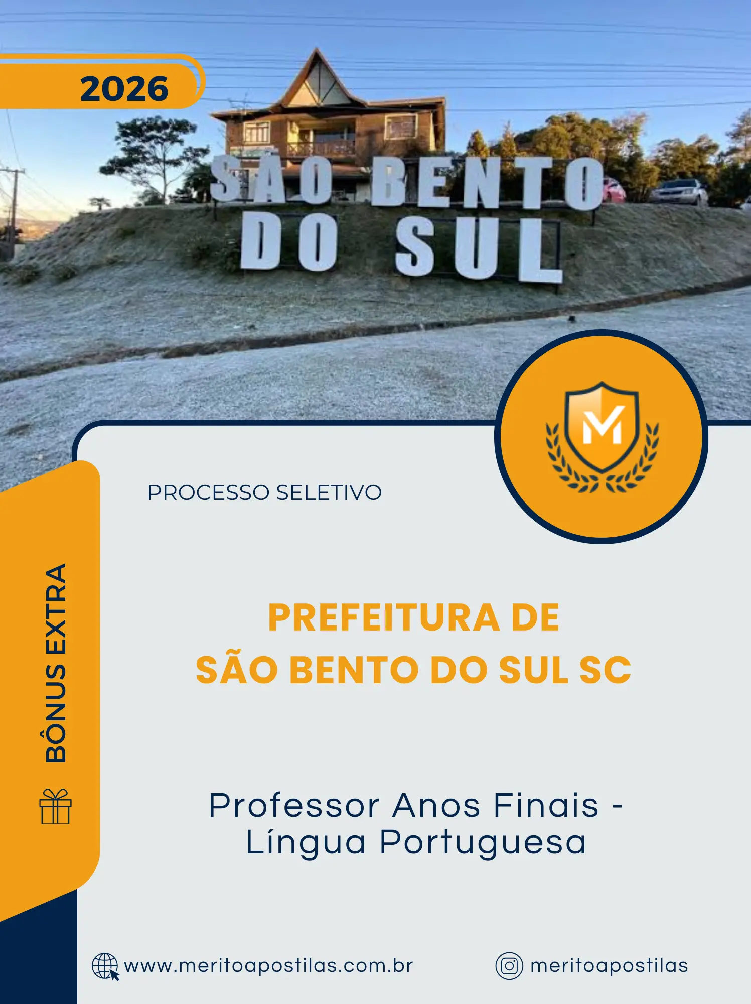 Apostila Professor Anos Finais Língua Portuguesa Prefeitura de São Bento do Sul SC 2026