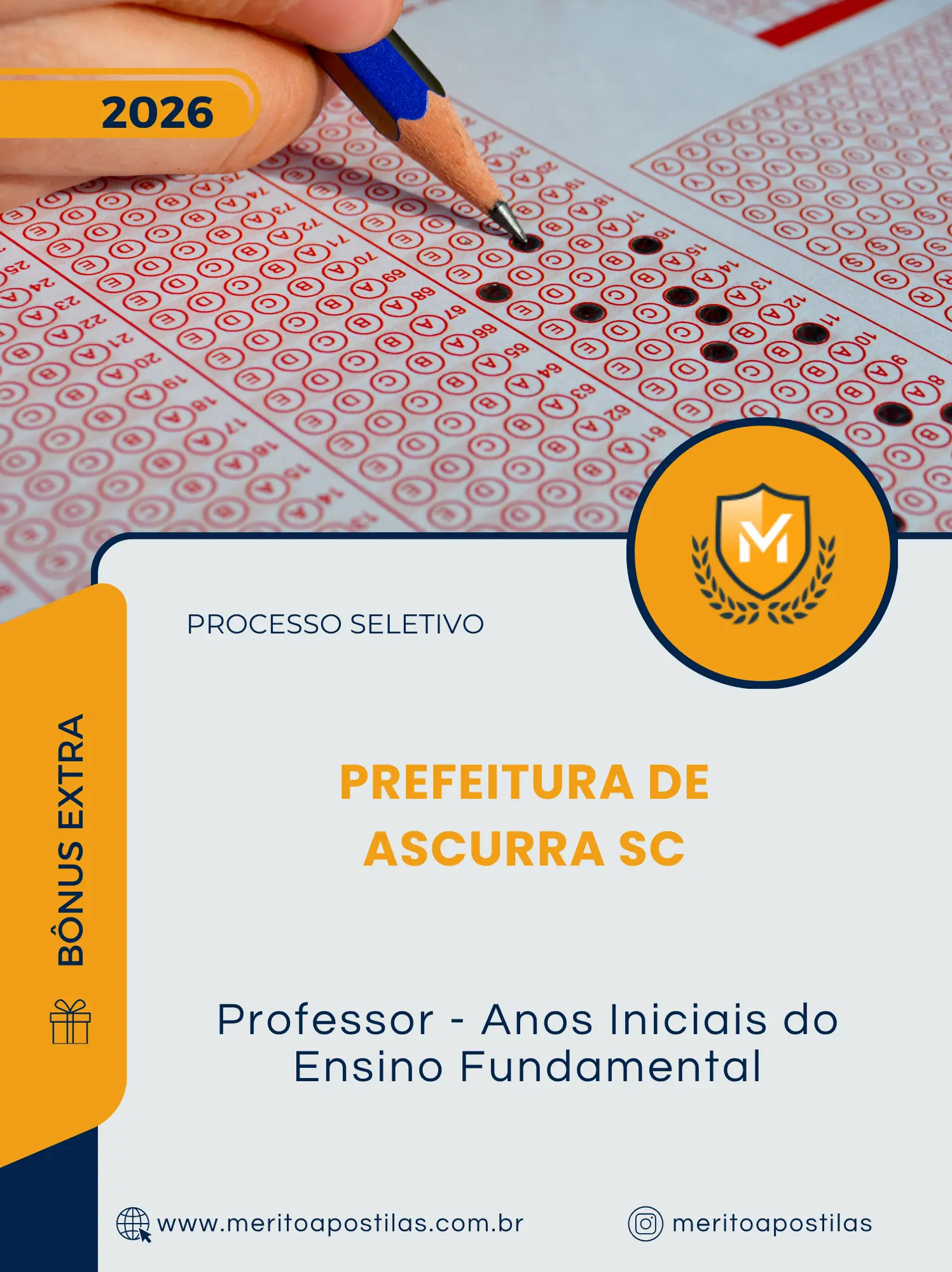 Apostila Professor Anos Iniciais do Ensino Fundamental Prefeitura de Concórdia SC 2026