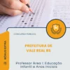 Apostila Professor Área I Educação Infantil e Anos Iniciais Prefeitura de Vale Real RS 2026