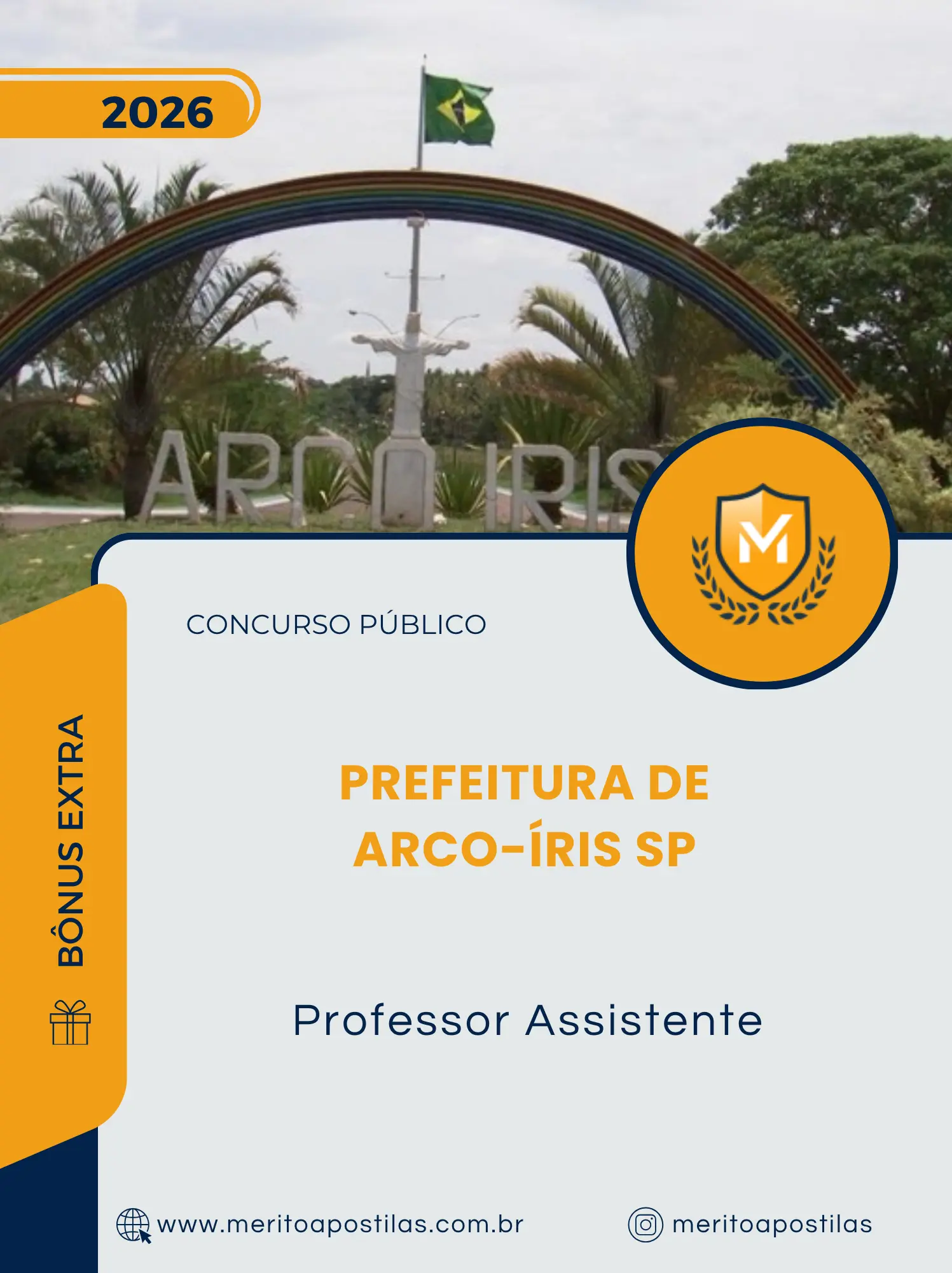 Apostila Professor Assistente Prefeitura de Arco-Íris SP 2026
