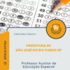 Apostila Professor Auxiliar de Educação Especial Prefeitura de São José do Rio Pardo SP 2026