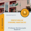 Apostila Professor De Educação Especial Prefeitura de Coronel Martins SC 2026