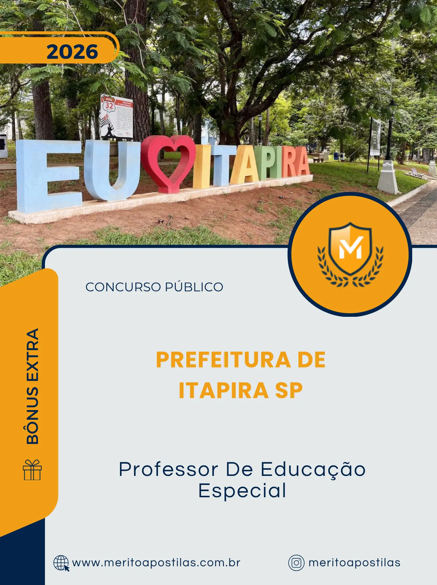 Apostila Professor De Educação Especial Prefeitura de Itapira SP 2026
