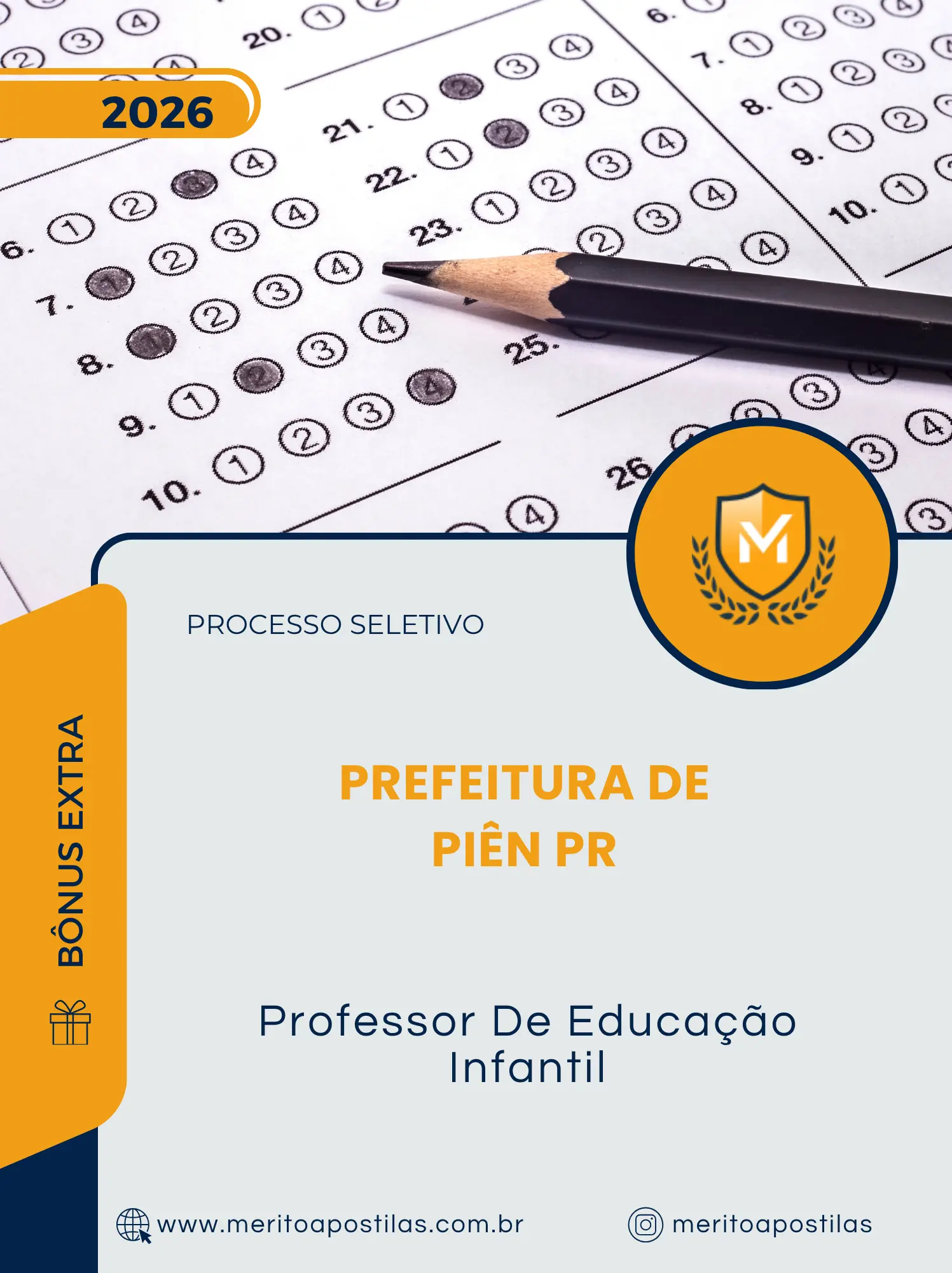 Apostila Professor De Educação Infantil Prefeitura de Piên PR 2026