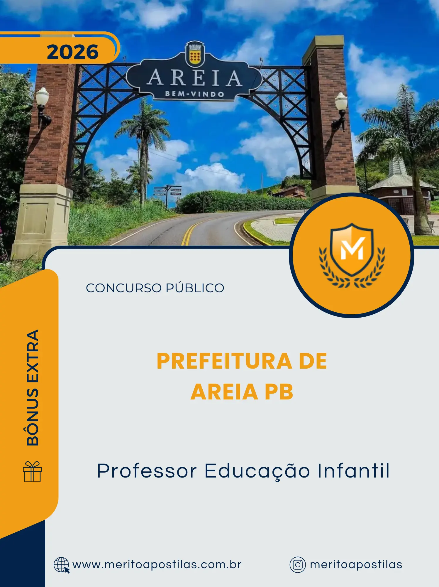Apostila Professor Educação Infantil Prefeitura de Areia PB 2026