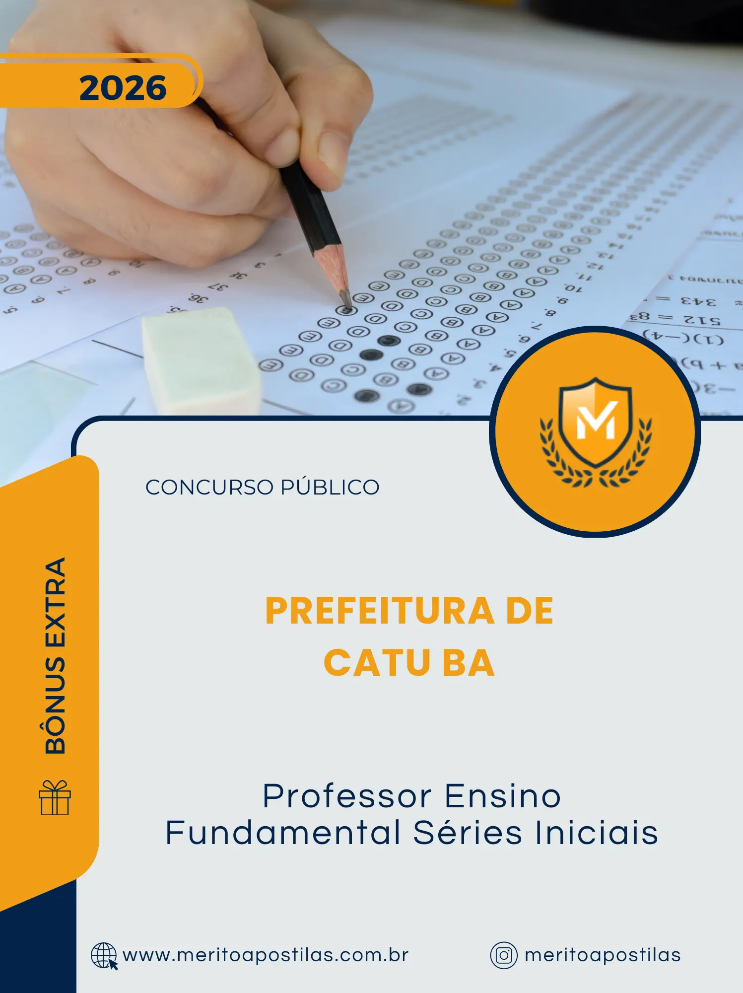 Apostila Professor Ensino Fundamental Séries Iniciais Prefeitura de Catu BA 2026
