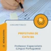 Apostila Professor Especialista Língua Portuguesa Prefeitura de Catu BA 2026