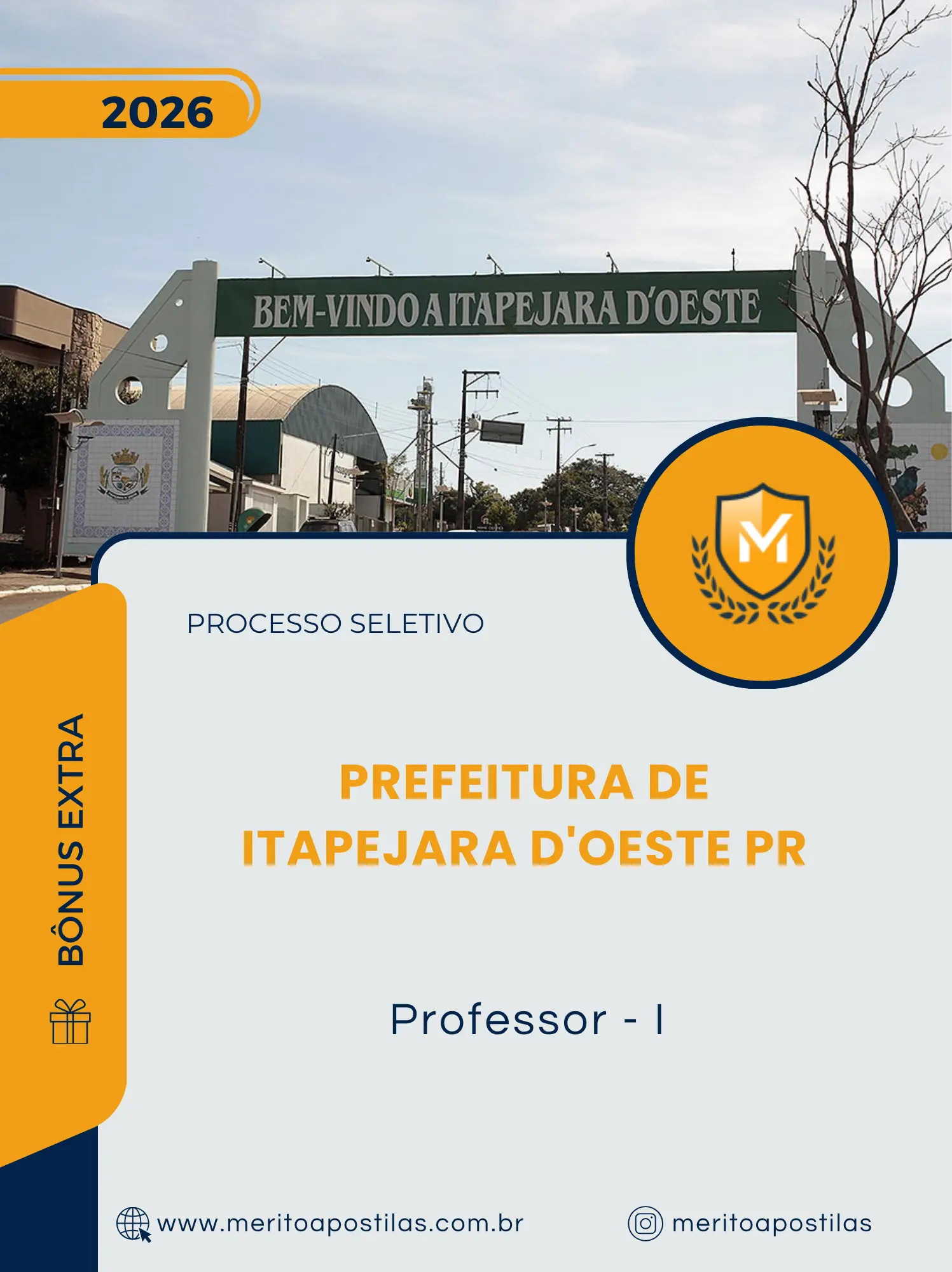 Apostila Professor I Prefeitura de Itapejara D'Oeste PR 2026