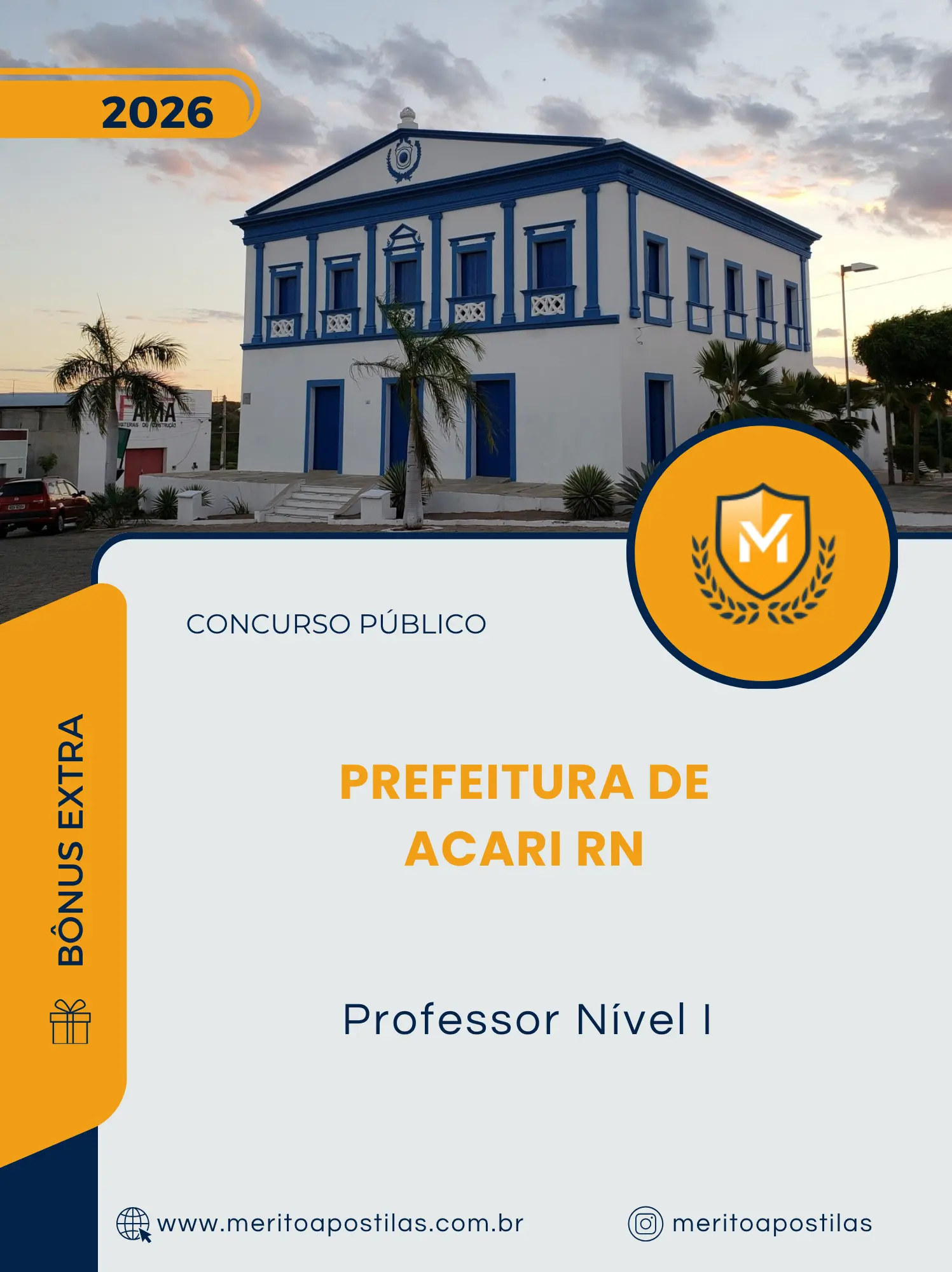 Apostila Professor Nível I Prefeitura de Acari RN 2026