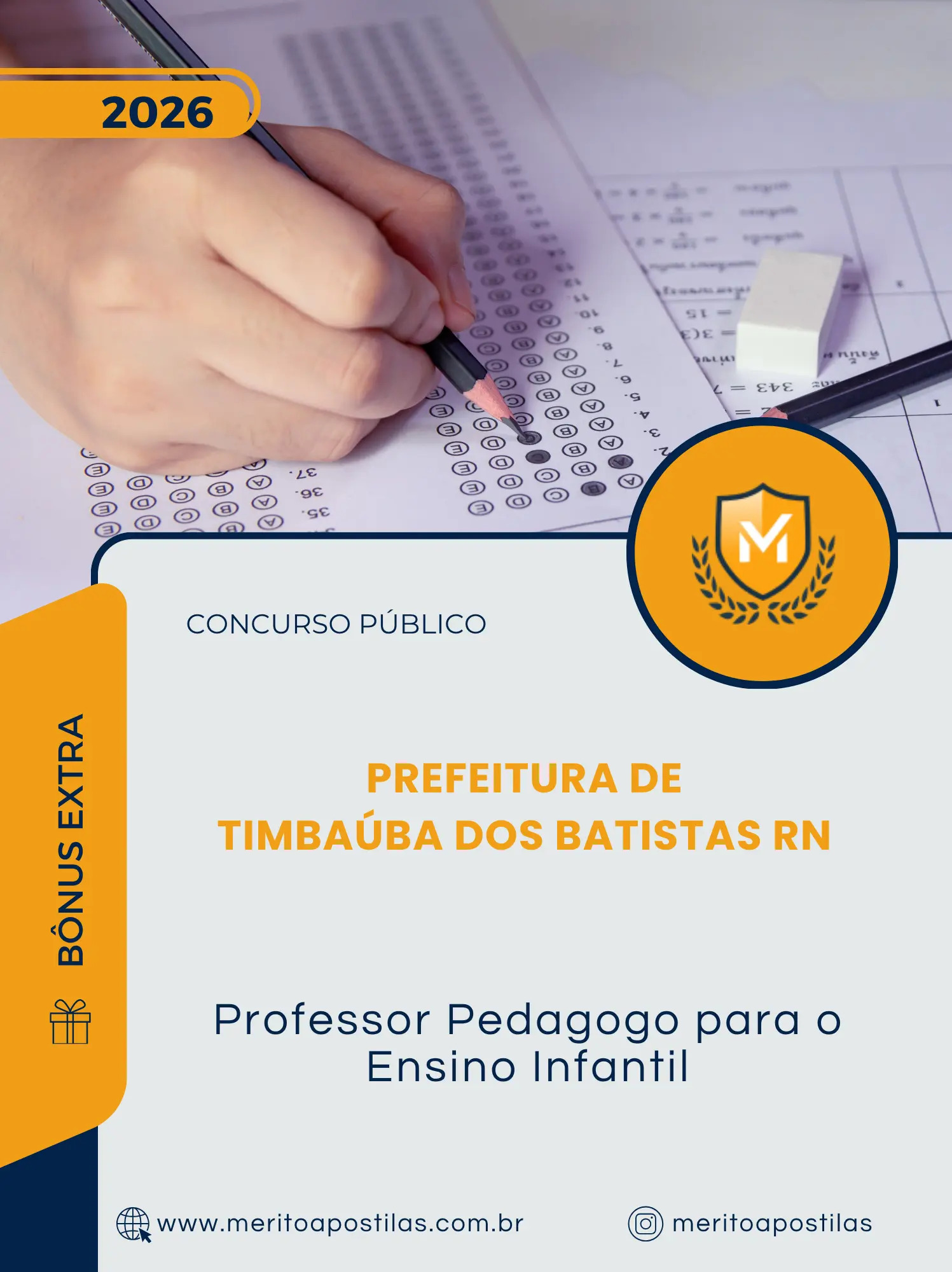 Apostila Professor Pedagogo para o Ensino Infantil Prefeitura de Timbaúba dos Batistas RN 2026