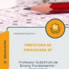 Apostila Professor Substituto de Ensino Fundamental Temporário Prefeitura de Piracicaba SP 2026