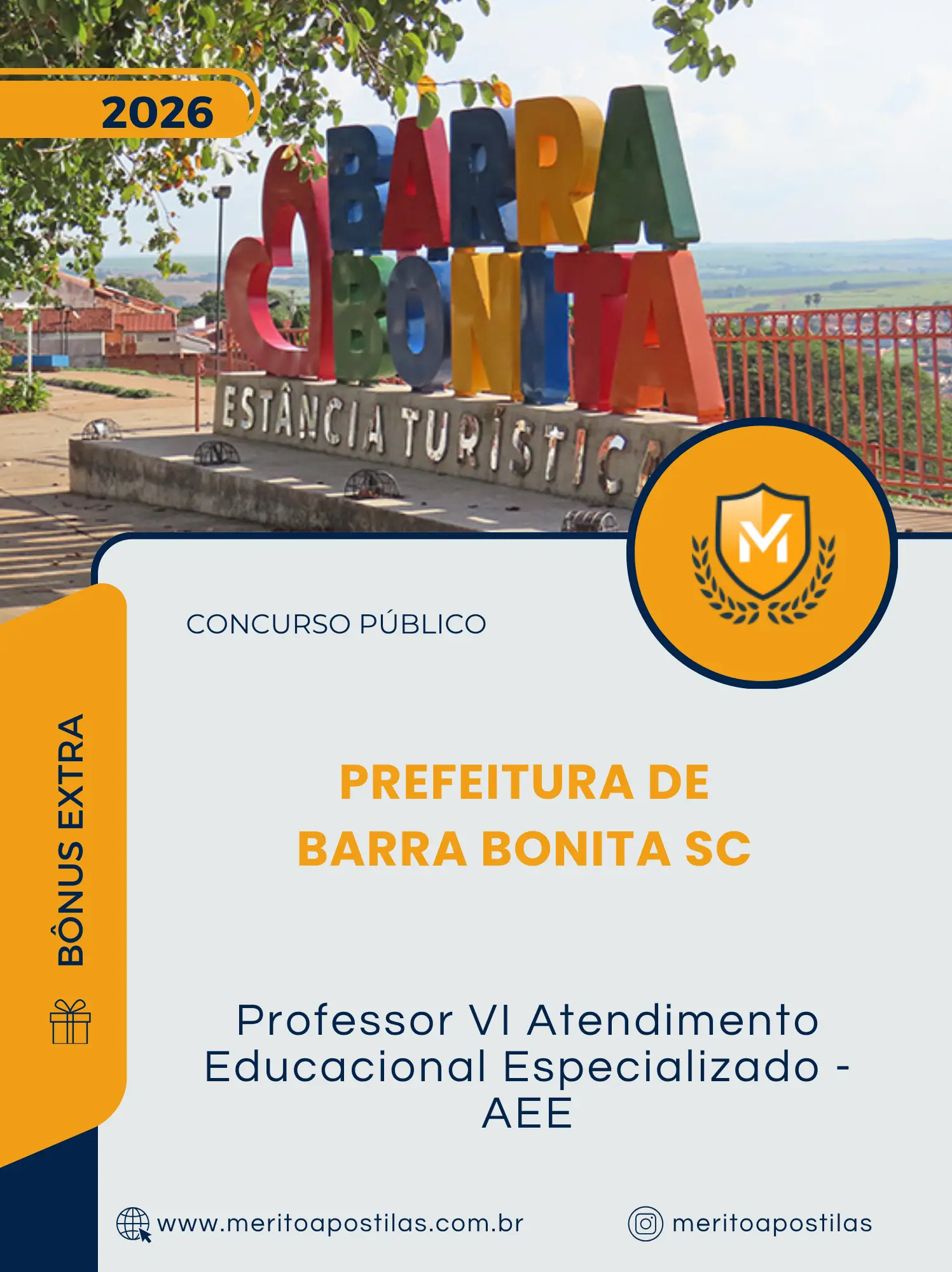 Apostila Professor VI Atendimento Educacional Especializado AEE Prefeitura de Barra Bonita SC 2026