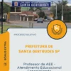 Apostila Professor de AEE Atendimento Educacional Especializado Prefeitura de Santa Gertrudes SP 2026
