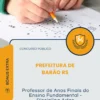 Apostila Professor de Anos Finais do Ensino Fundamental Disciplina Artes Prefeitura de Barão RS 2026