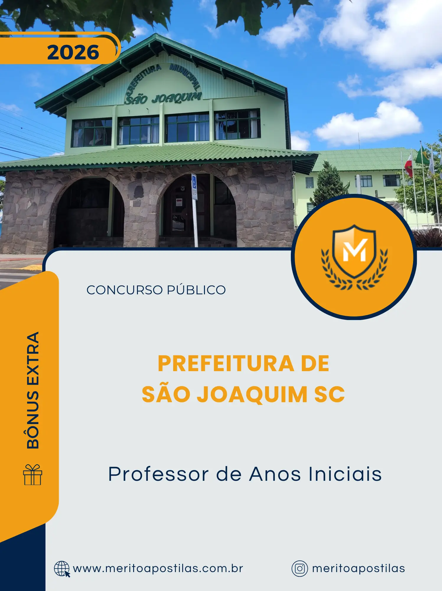 Apostila Professor de Anos Iniciais Prefeitura de São Joaquim SC 2026