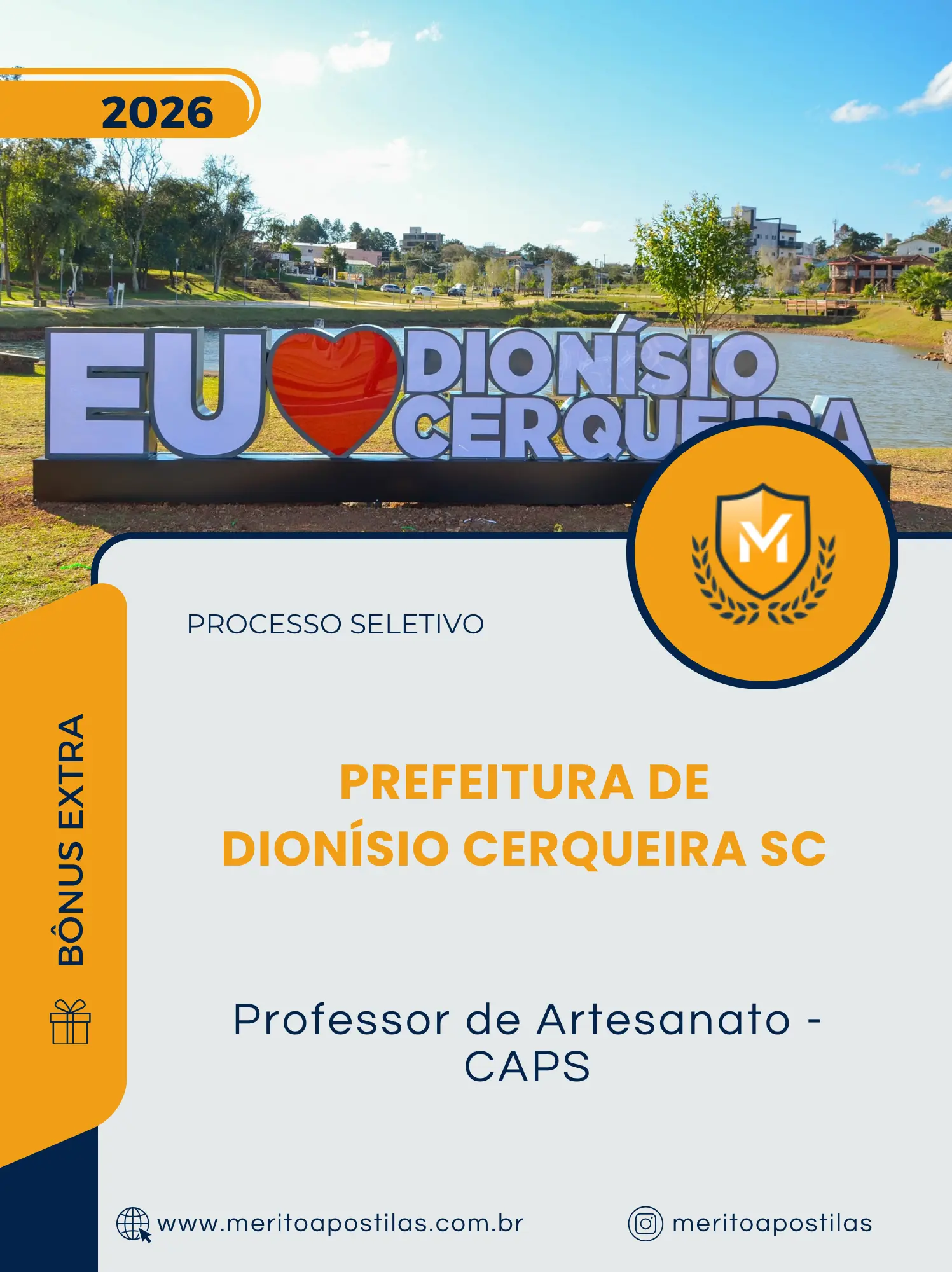 Apostila Professor de Artesanato CAPS Prefeitura de Dionísio Cerqueira SC 2026