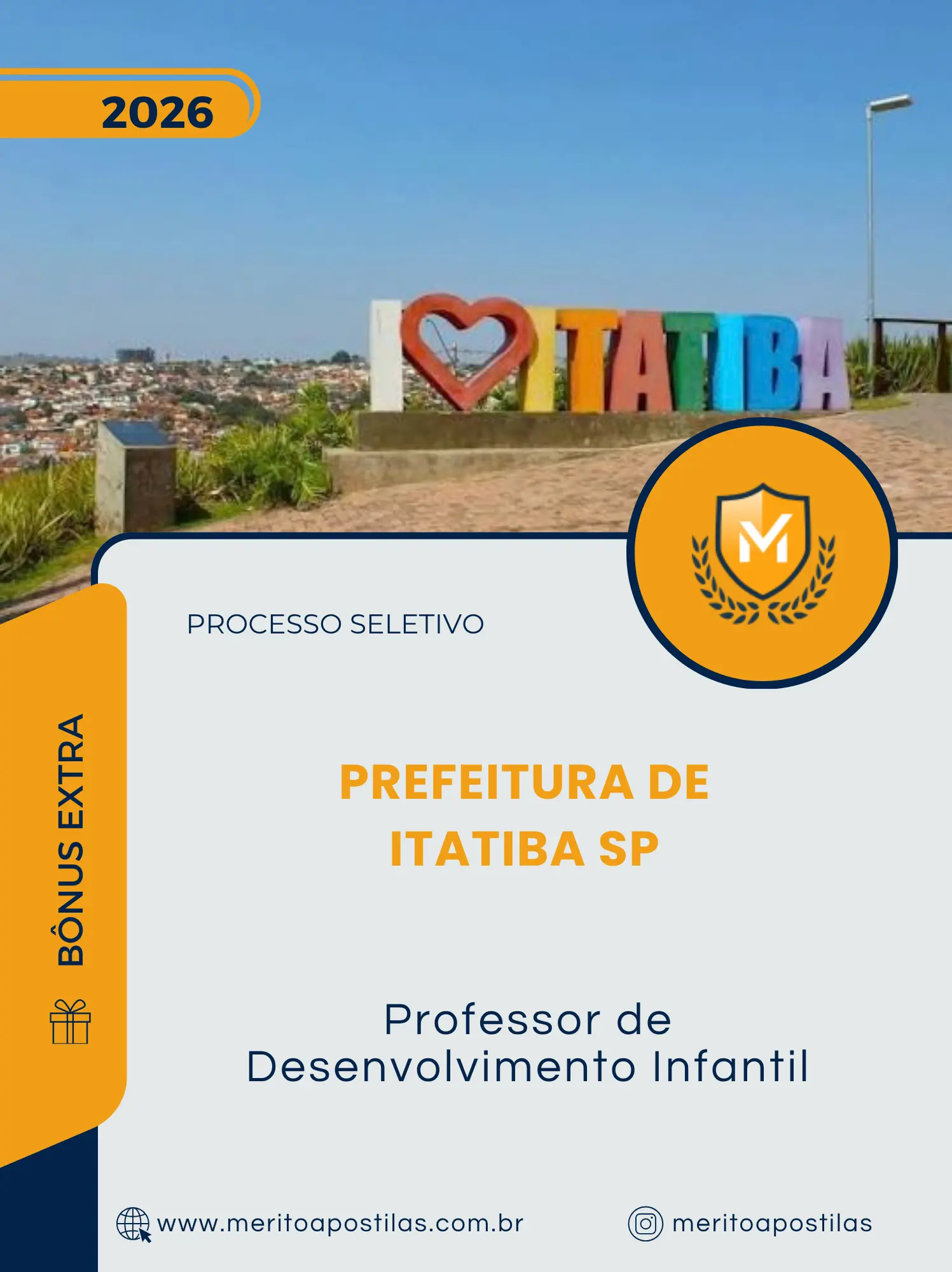 Apostila Professor de Desenvolvimento Infantil Prefeitura de Itatiba SP 2026