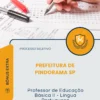 Apostila Professor de Educação Básica II Língua Portuguesa Prefeitura de Pindorama SP 2026
