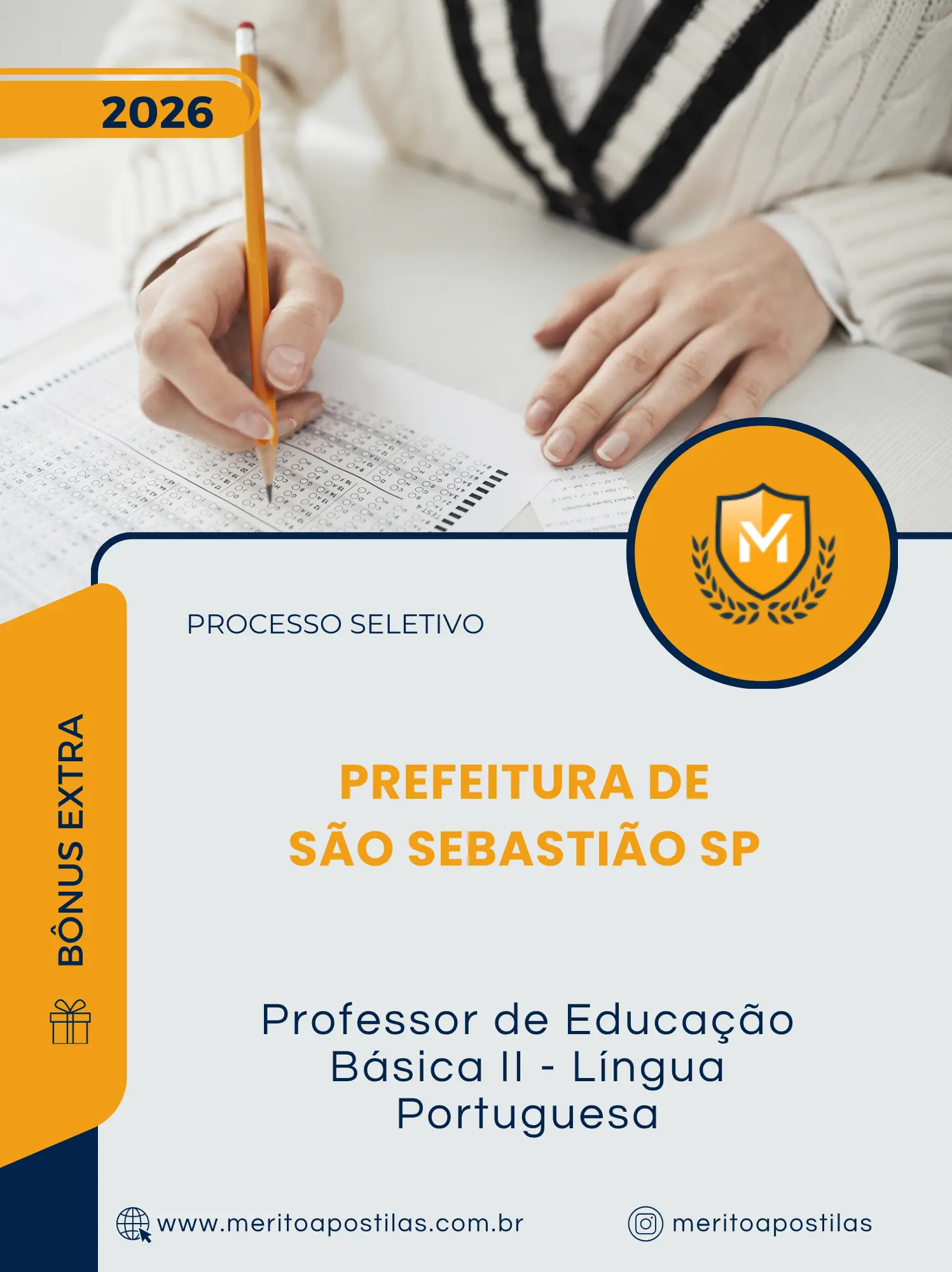 Apostila Professor de Educação Básica II Língua Portuguesa Prefeitura de São Sebastião SP 2026