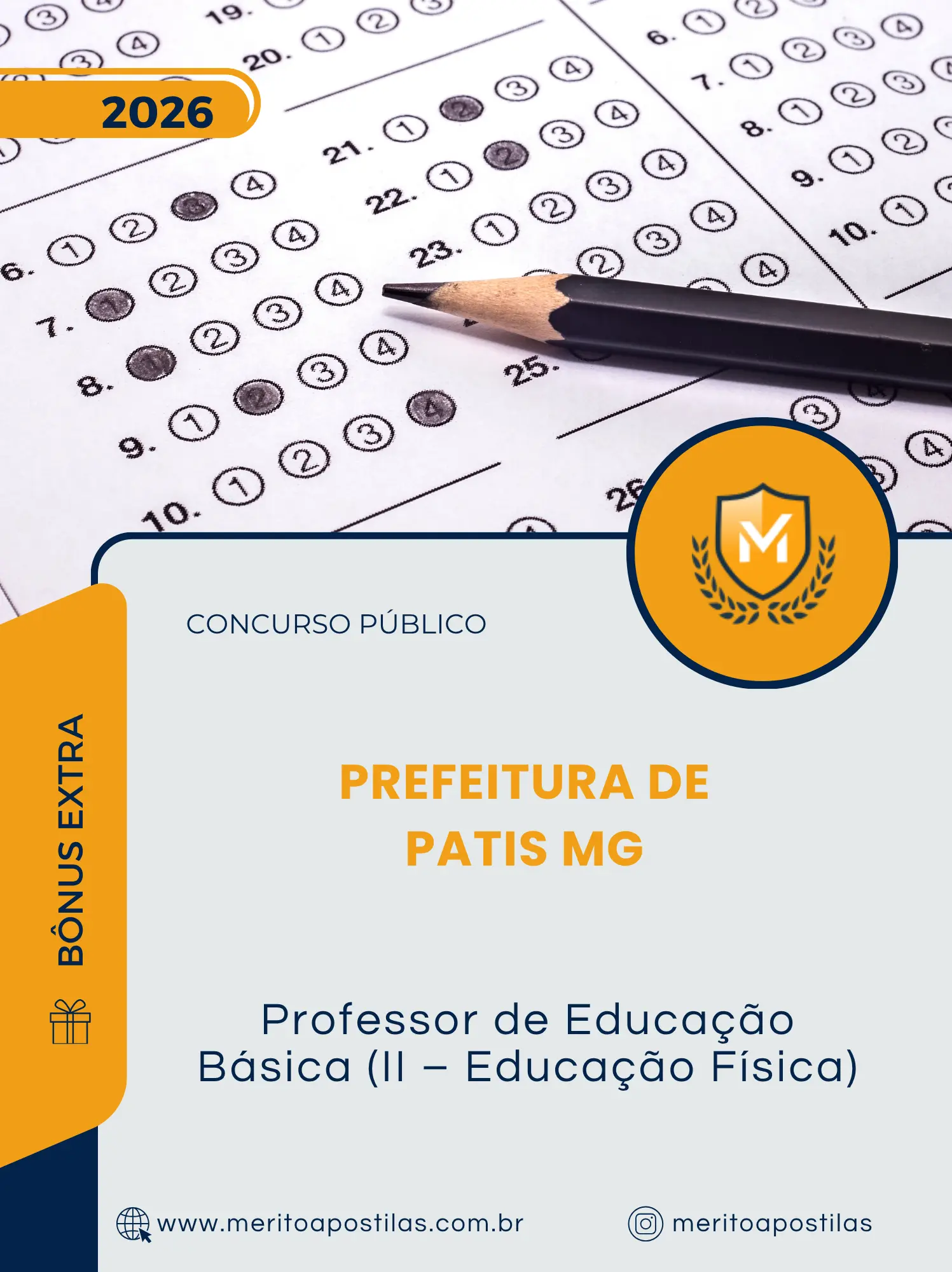 Apostila Professor de Educação Básica II Educação Física Prefeitura de Patis MG 2026