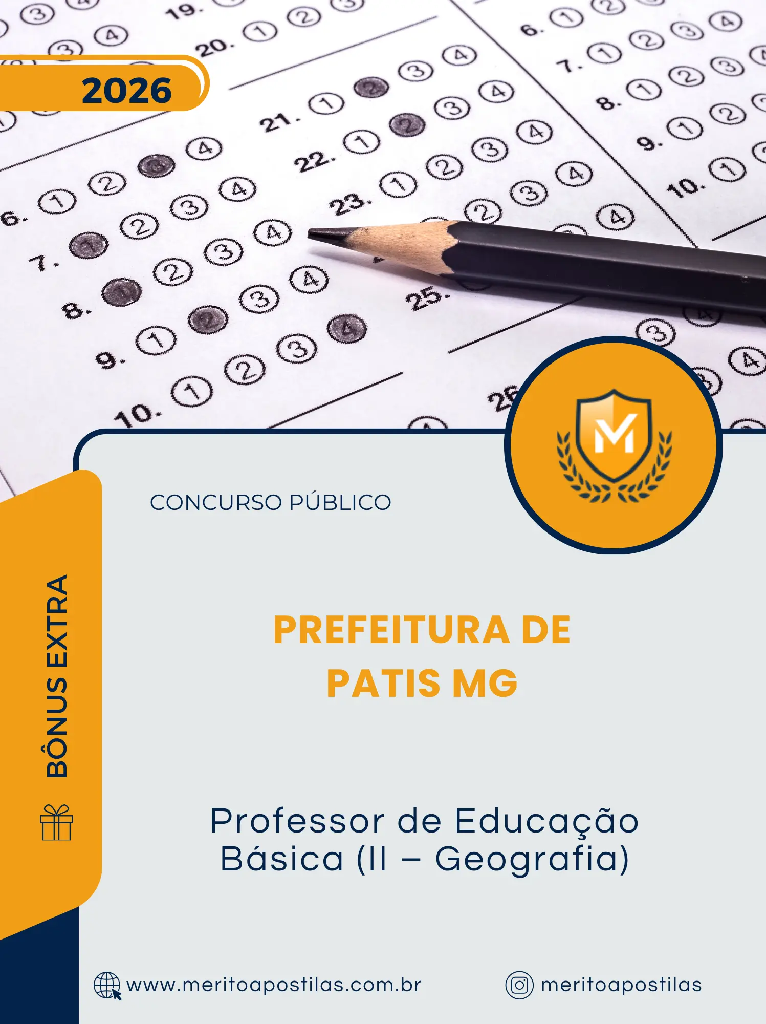 Apostila Professor de Educação Básica II Geografia Prefeitura de Patis MG 2026
