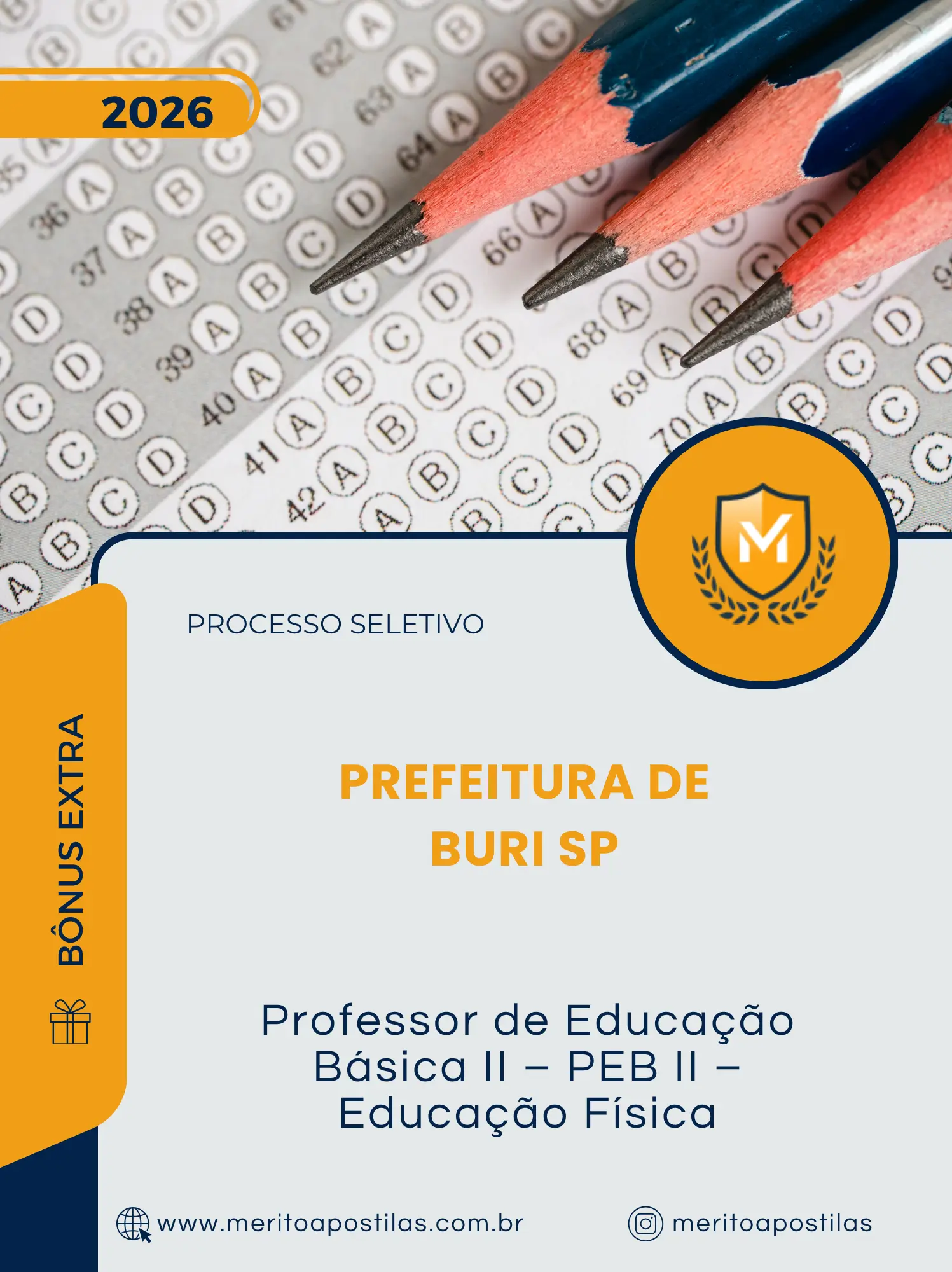 Apostila Professor de Educação Básica II PEB II Educação Física Prefeitura de Buri SP 2026