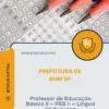 Apostila Professor de Educação Básica II PEB II Língua Portuguesa Prefeitura de Buri SP 2026