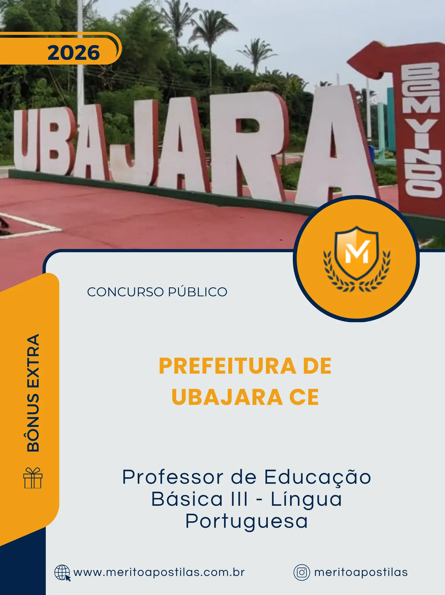 Apostila Professor de Educação Básica III Língua Portuguesa Prefeitura de Ubajara CE 2026