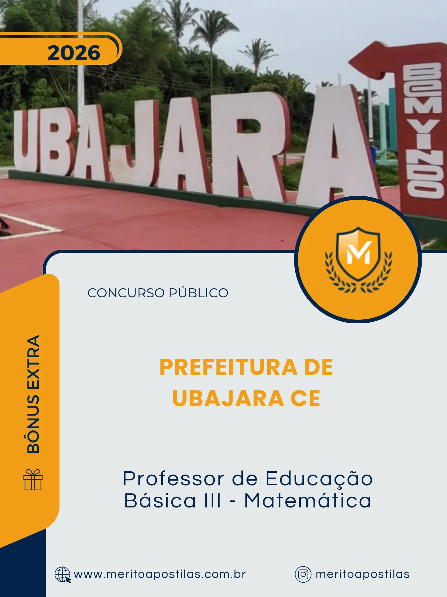 Apostila Professor de Educação Básica III Matemática Prefeitura de Ubajara CE 2026
