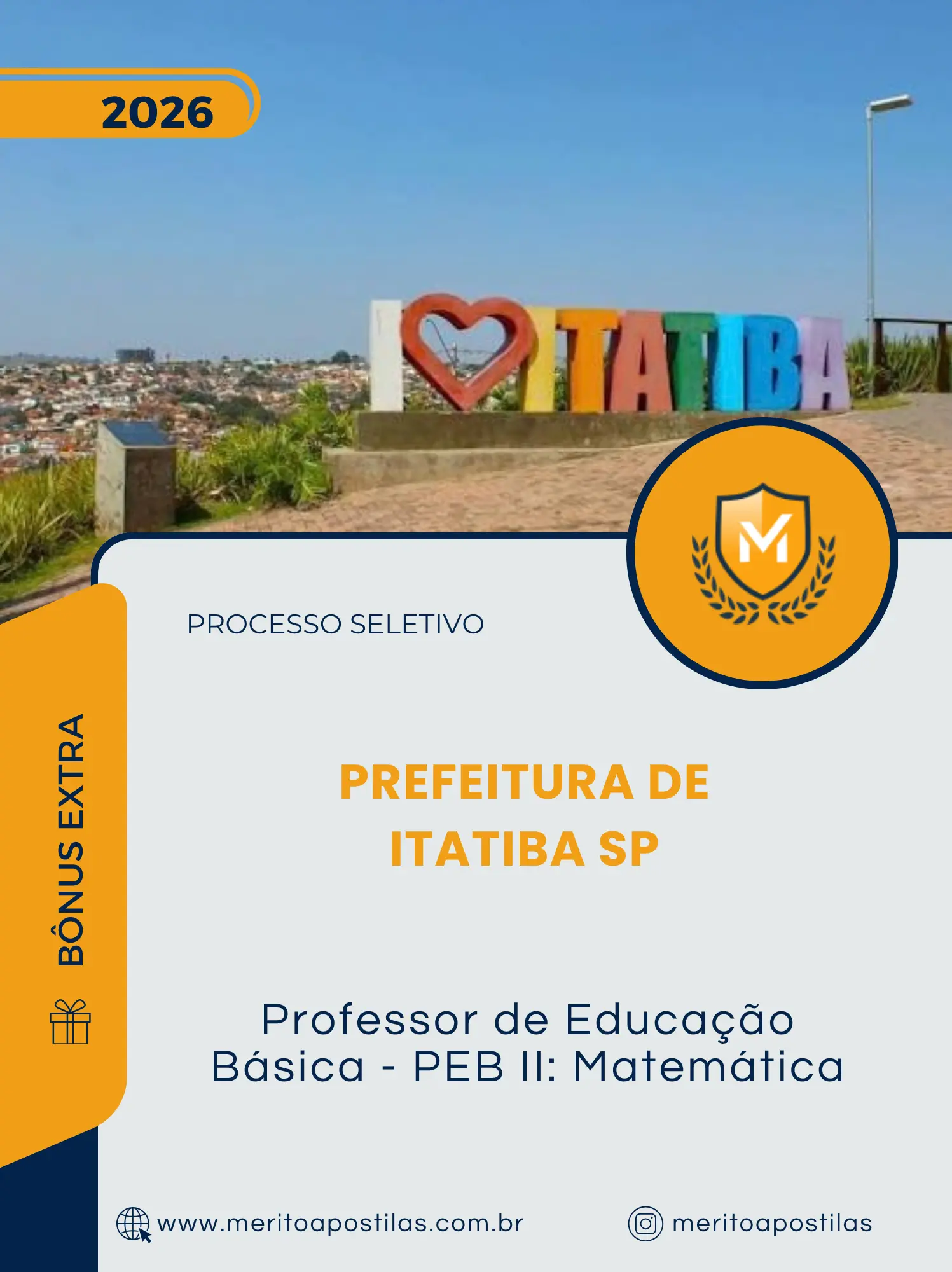Apostila Professor de Educação Básica - PEB II Matemática Prefeitura de Itatiba SP 2026