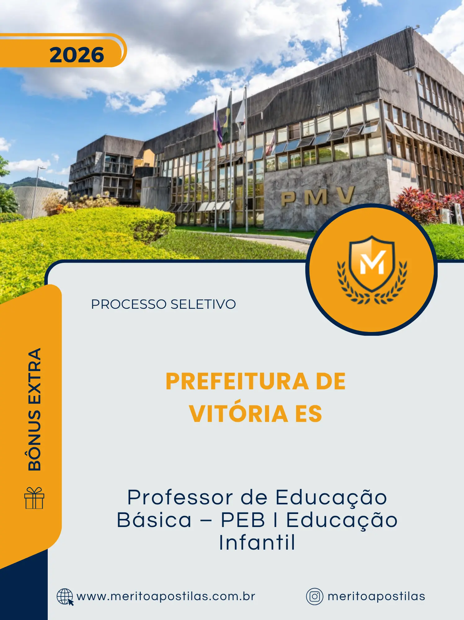 Apostila Professor de Educação Básica PEB I Educação Infantil Prefeitura de Vitória ES 2026