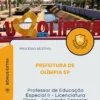 Apostila Professor de Educação Especial II Licenciatura Plena Educação Especial Prefeitura de Olímpia SP 2026