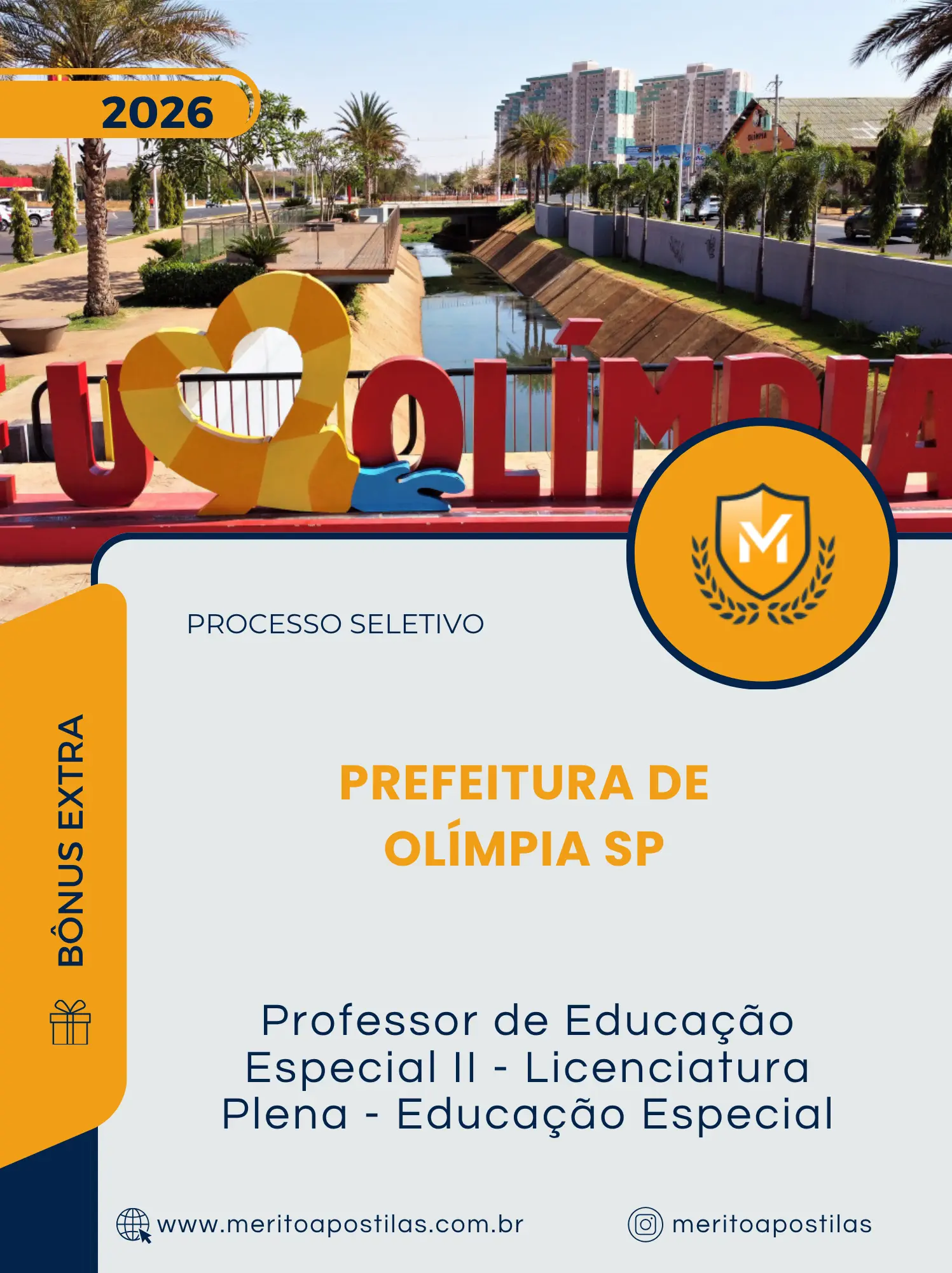 Apostila Professor de Educação Especial II Licenciatura Plena Educação Especial Prefeitura de Olímpia SP 2026