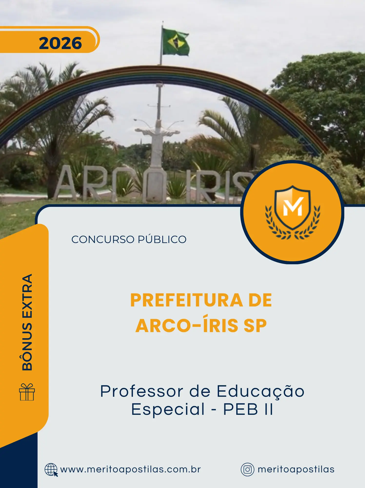 Apostila Professor de Educação Especial PEB II Prefeitura de Arco-Íris SP 2026