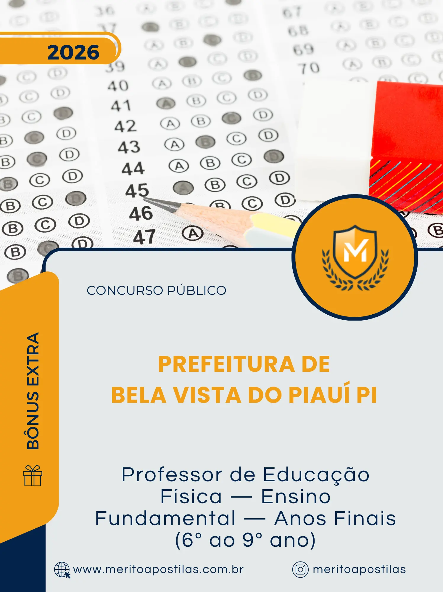 Apostila Professor de Educação Física Ensino Fundamental Anos Finais 6 ao 9 ano Prefeitura de Bela Vista do Piauí PI 2026