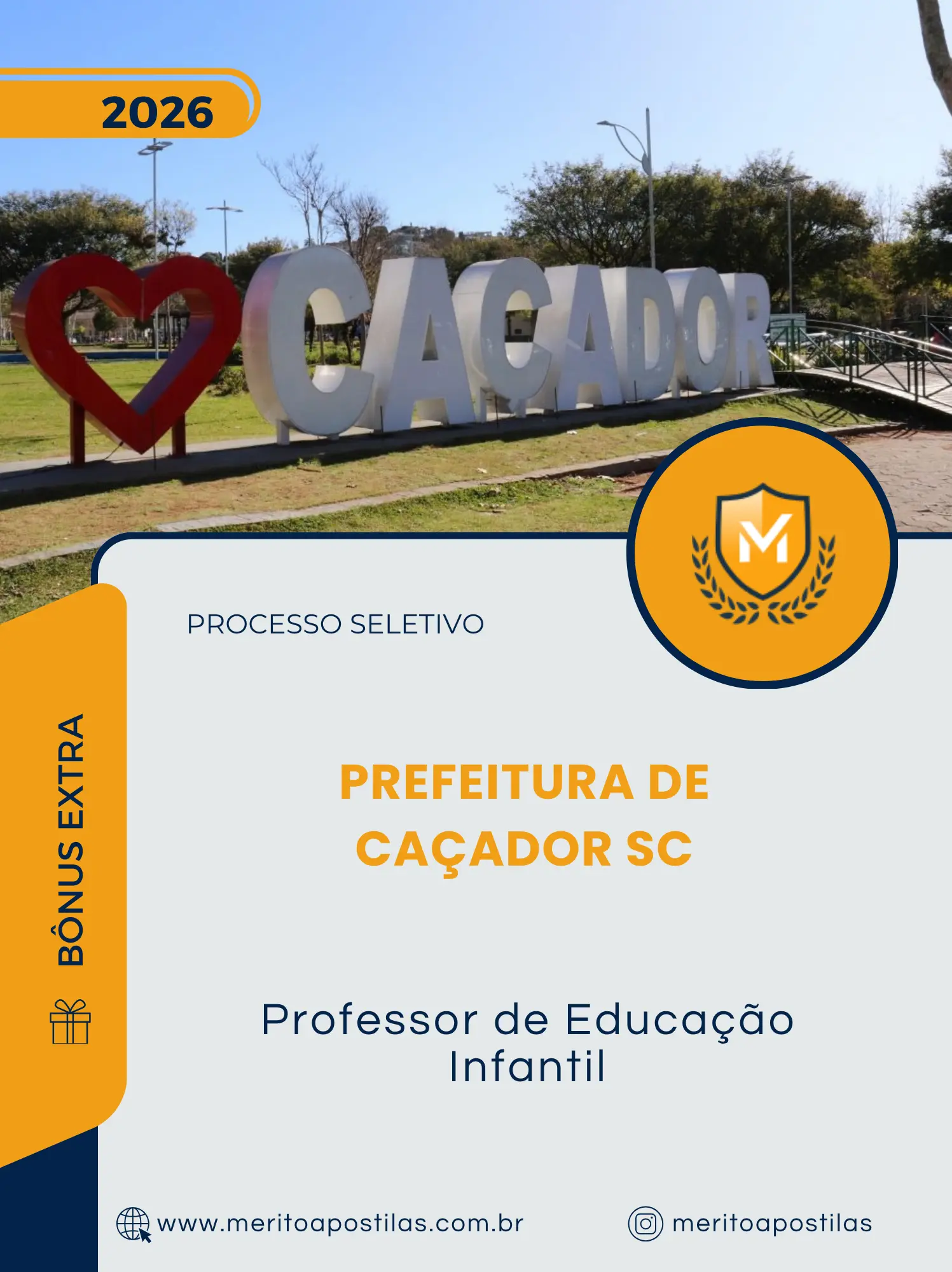 Apostila Professor de Educação Infantil Prefeitura de Caçador SC 2026