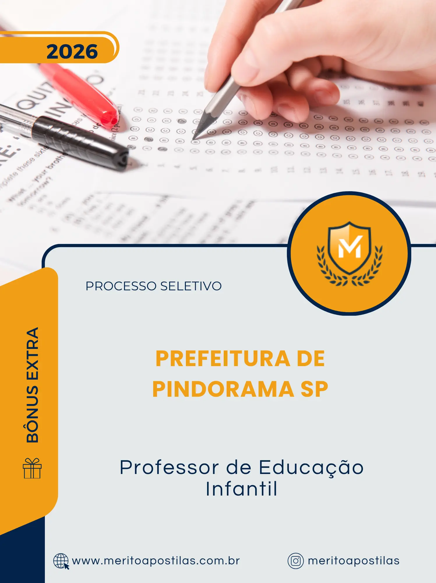 Apostila Professor de Educação Infantil Prefeitura de Pindorama SP 2026