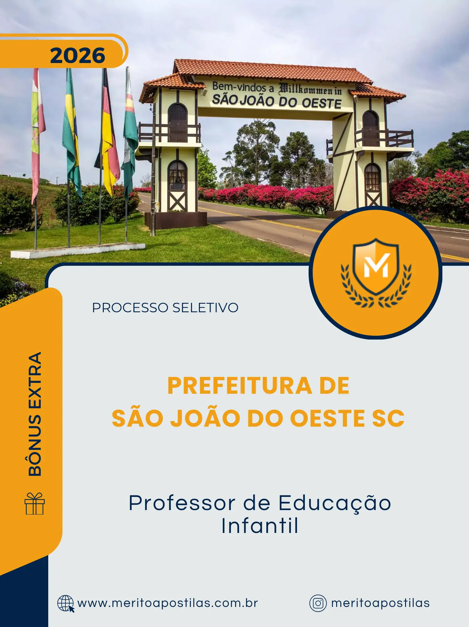 Apostila Professor de Educação Infantil Prefeitura de São João do Oeste SC 2026