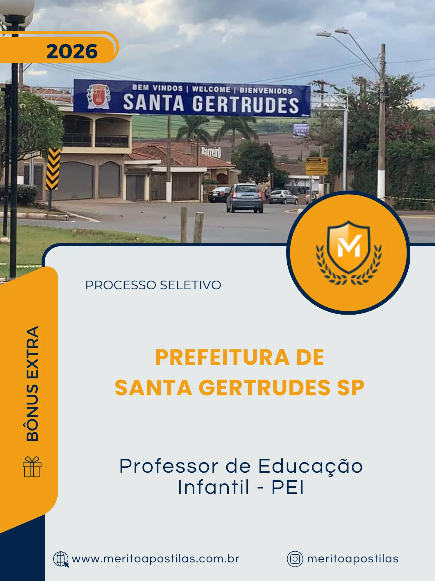 Apostila Professor de Educação Infantil PEI Prefeitura de Santa Gertrudes SP 2026