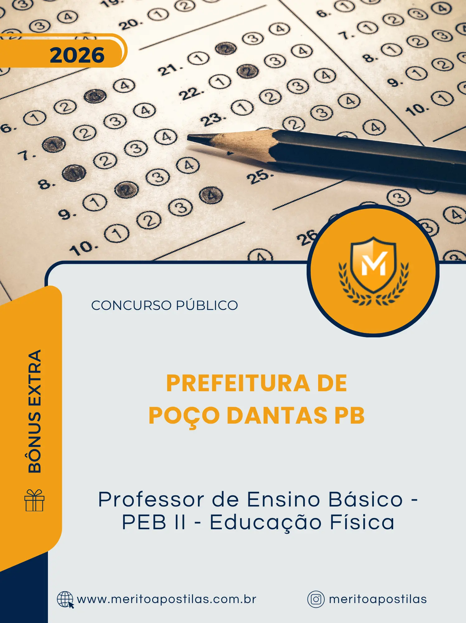 Apostila Professor de Ensino Básico PEB II Educação Física Prefeitura de Poço Dantas PB 2026