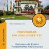 Apostila Professor de Ensino Fundamental Anos Iniciais Prefeitura de São João do Oeste SC 2026