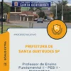 Apostila Professor de Ensino Fundamental II PEB II Matemática Prefeitura de Santa Gertrudes SP 2026