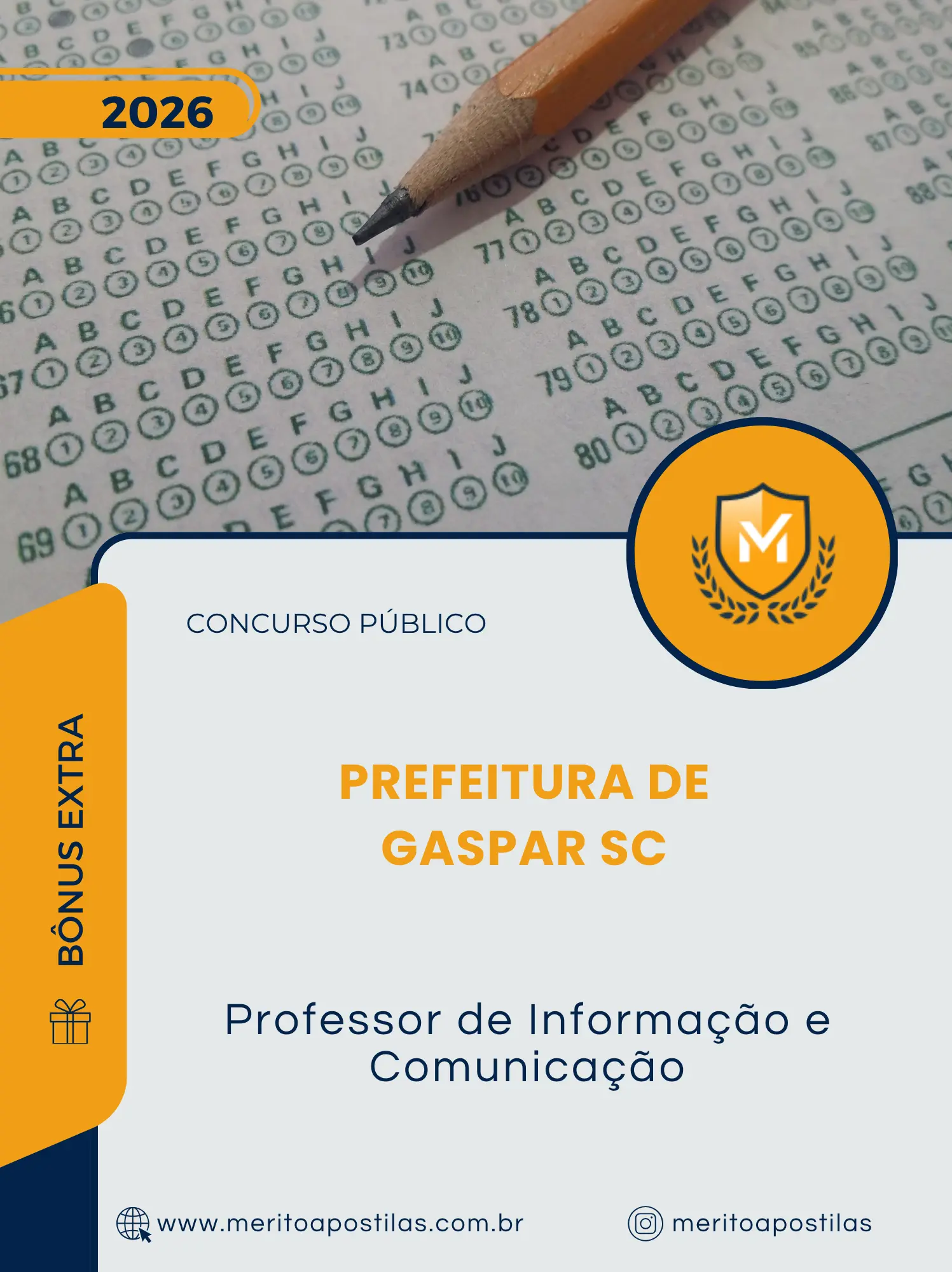 Apostila Professor de Informação e Comunicação Prefeitura de Gaspar SC 2026