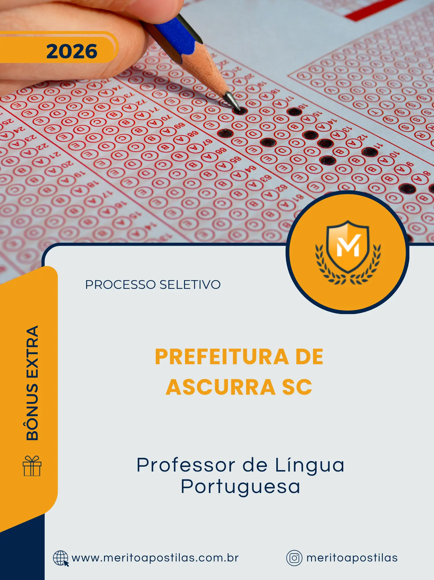 Apostila Professor de Língua Portuguesa Prefeitura de Concórdia SC 2026
