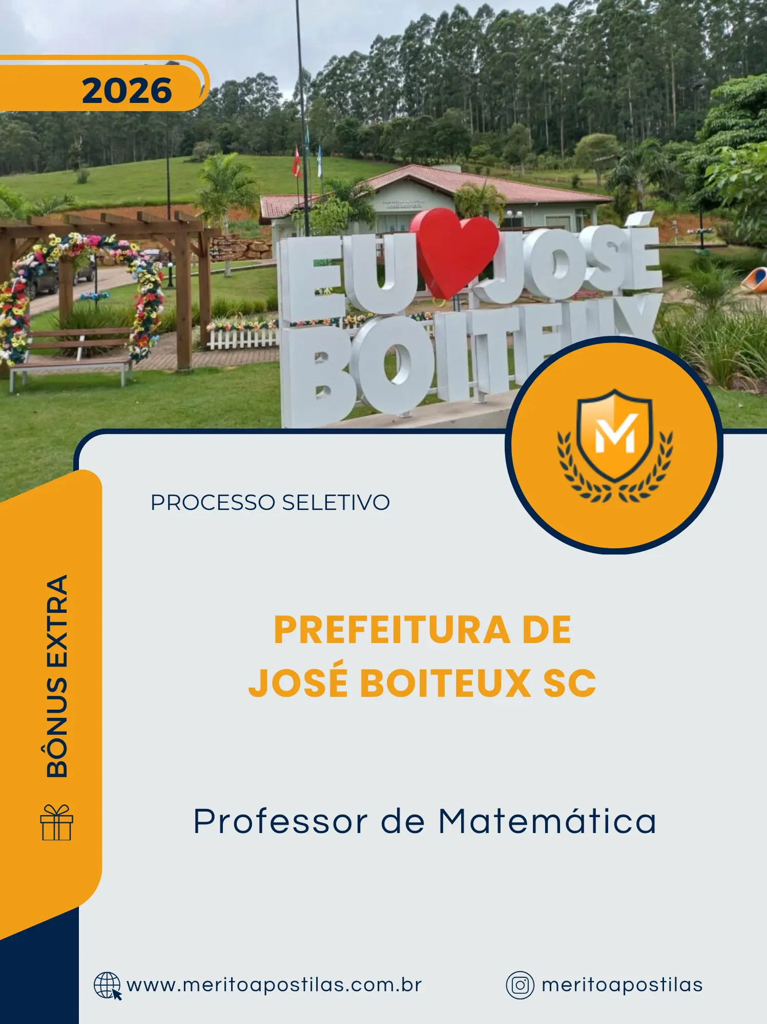 Apostila Professor de Matemática Prefeitura de José Boiteux SC 2026