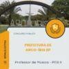 Apostila Professor de Música PEB II Prefeitura de Arco-Íris SP 2026
